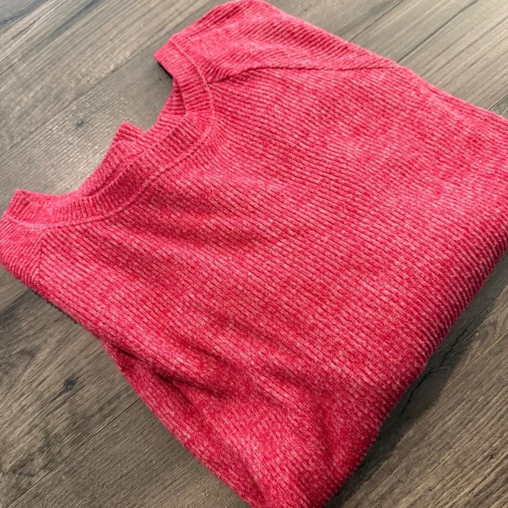 Torrid Red Ribbed Knit‎ Dolman Sleeve Top Crew Neck Plus Size 3 3X 19167028